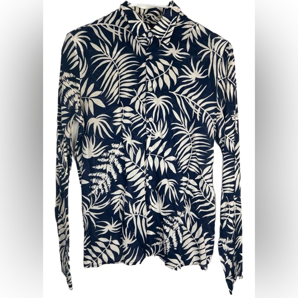 Ralph Lauren Tops - RALPH RALPH LAUREN Button up Long Sleeve Collared Floral Shirt 100% Cotton Sz M
